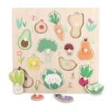 Puzzle incastrat - Legume din gradina, Vilac