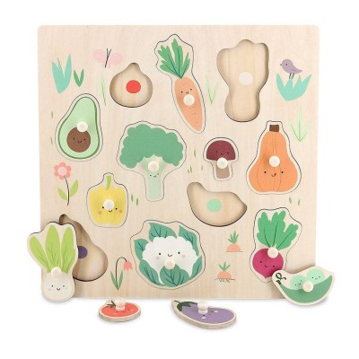 Puzzle incastrat - Legume din gradina foto