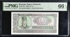 25 lei 1966 PMG66 UNC bancnota gradata
