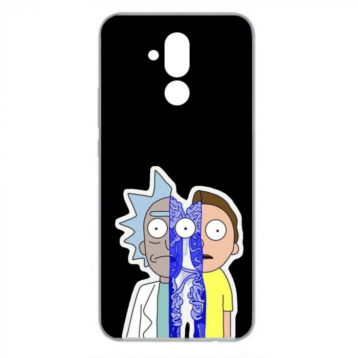 Husa compatibila cu Huawei Mate 20 Lite Silicon Gel Tpu Model Rick And Morty Connected