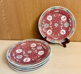 5 FARFURII DIN PORTELAN CHINEZESC, PICTATE MANUAL D18,5CM