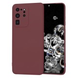 Husa silicon Samsung Galaxy S20 Ultra Techsuit SoftFlex, bordo