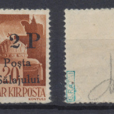 1945 ROMANIA Posta Salajului timbru local 2P/ 20f original MNH expertizat Ratai