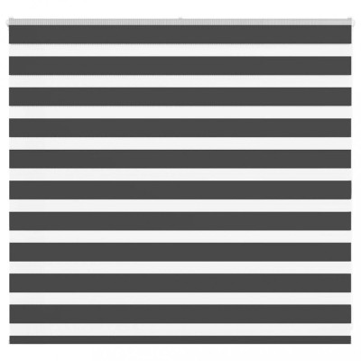 Jaluzea tip zebra neagră lățime țesătură 155,9 cm poliester foto
