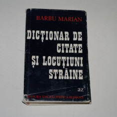 Dictionar de citate si locutiuni straine - Barbu Marian