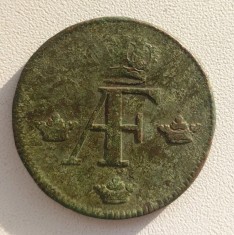 Moneda Suedia - 1 Ore 1758