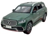 Macheta Mercedes AMG GLS Verde- Die-Cast 1:24- sunete, lumini si resort- 20 cm