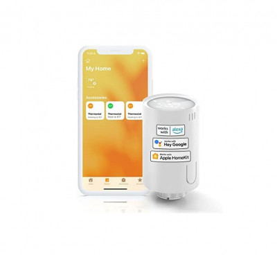 Cap termostatic pentru radiator Meross compatibil cu HomeKit, M30 x 1,5 mm - RESIGILAT foto