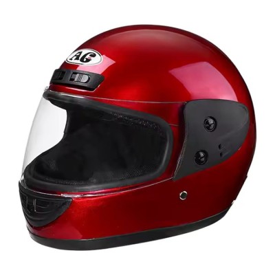 Casca moto/scuter Full face unisex, cu viziera, marime universala 56-62cm, rosie, FIXATO foto