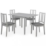 Set mobilier de bucatarie, 5 piese, gri, MDF GartenMobel Dekor, vidaXL