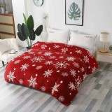 Cumpara ieftin Patura Cocolino Model de Craciun 200x230, Gri cu Om de Zapada - SUZ15