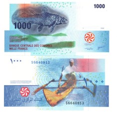 Comore Comores 1 000 1000 Francs 2005-2020 Hibrid P-16c UNC