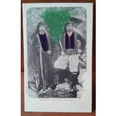 Carte postala, costume de Ghilarza (Sardegna), inceput de secol XX