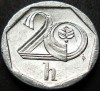 Moneda 20 HALERU - CEHIA, anul 1998 * cod 1042, Europa, Aluminiu