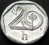 Cumpara ieftin Moneda 20 HALERU - CEHIA, anul 1998 * cod 1042, Europa, Aluminiu