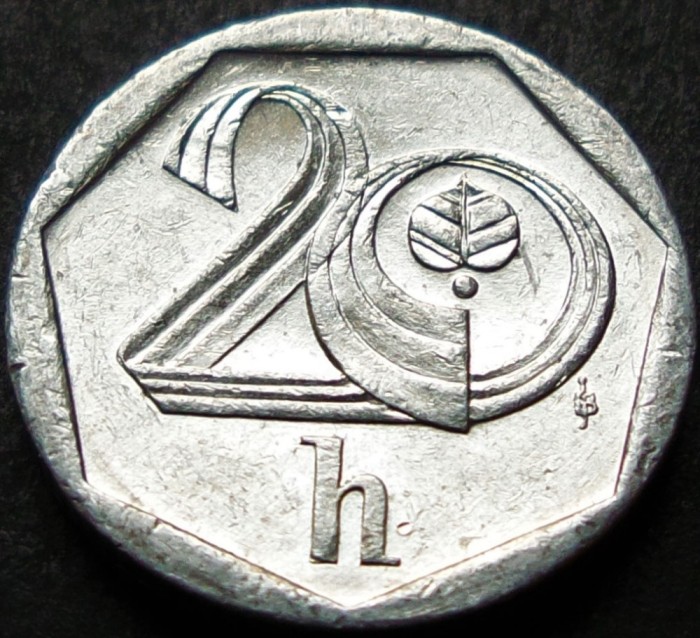 Moneda 20 HALERU - CEHIA, anul 1998 * cod 1042