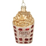Cumpara ieftin Set 2 ornamente brad Craciun sticla 6x3x10 cm