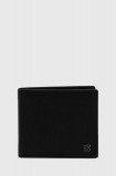 HUGO portofel de piele bărbați, culoarea negru 50511315