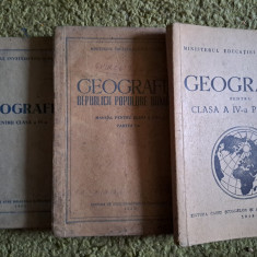 3 Manuale Geografie, vechi