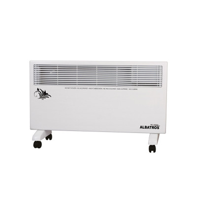 Convector electric Albatros, 1500 W, 2 trepte putere, 732 x 81 x 439.3 mm, termostat reglabil, Alb foto