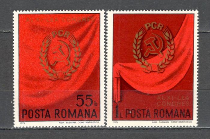 Romania.1974 Congresul pcr ZR.520