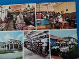 CPIB 23335 CARTE POSTALA - ASPECTE DIN ORSOVA: ALIMENTARA CU AUTOSERVIRE, P-TA 1800, COFETARIA LAMAITA, BRASERIA DUNAREA, RAIONUL DE MENAJ MAG. UNIVER, Necirculata, Fotografie