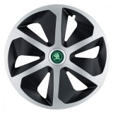 Set 4 capace roti pentru Skoda Nou Verde, model Roco Mix, R15