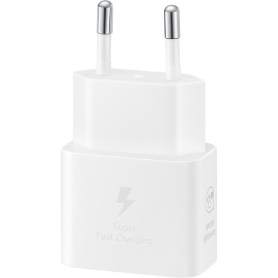 Incarcator retea fara cablu Samsung, Type C, 25W, Super Fast Charging, Alb foto