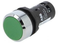 Comutator Apasare 22mm 1NC Verde foto