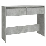Masă consolă, gri beton, 100x35x76,5 cm, PAL