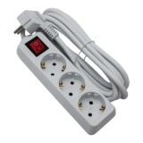 Prelungitor 3 prize, cablu 3x1.5mm, lungime 5m cu intrerupator si protectie copii