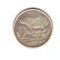 Moneda Uruguay 2 pesos 2012, stare buna, curata, cu mici pete de culoare