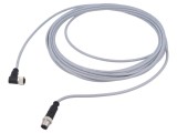 Cablu HARTING 4 pini 7,5m cu mufă PVC pentru senzori și automatizări M12