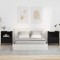 vidaXL Mese de noptieră 2 pcs Negru 49 x 36 x 61 cm Lemn compozit 883477