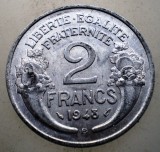 1.506 FRANTA 2 FRANCS FRANCI 1948 B XF BEAUMONT-LE ROGER, Europa, Aluminiu
