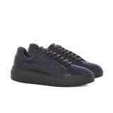 Sneakers barbati albastri material textil SK01