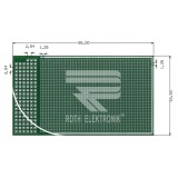 Placă universală două feţe ROTH ELEKTRONIK, 53mm x 95mm