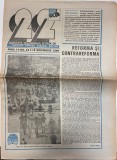 Revista 22, nr 44, 16 noiembrie 1990, 16 pagini, format 42x30 cm, romana, brosata