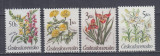 CEHOSLOVACIA 1990 FLORA SERIE MNH, Nestampilat