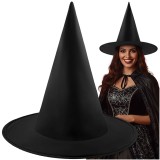 Palarie de vrajitoare neagra Ruhhy, marime universala, 38 x 35 cm