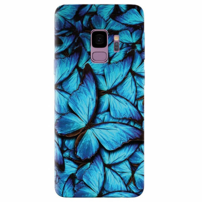 Husa silicon pentru Samsung S9, Blue Butterfly 101 foto