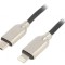 Cablu USB-C la Lightning 1m Negru 18W