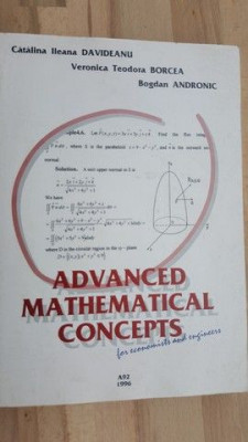 Advanced mathematical concepts- Catalina Ileana Davideanu, Veronica Teodora Borcea foto