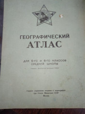 Atlas geografic in limba rusa foto