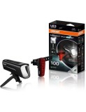 Set de lumini pentru biciclete, fata si spate, luminozitate pana la 100m, Osram LEDsBIKE RACE 100Set