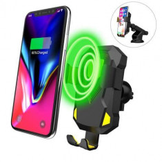 Incarcator Qi Wireless Tip Suport Telefon Auto Samsung Galaxy S8 Active Incarcare Rapida foto