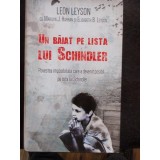 UN BAIAT PE LISTA LUI SCHINDLER - LEON LEYSON