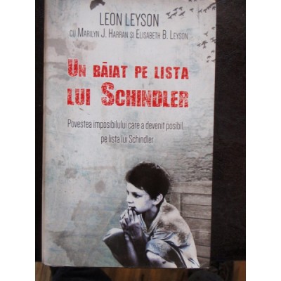 UN BAIAT PE LISTA LUI SCHINDLER - LEON LEYSON foto