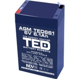Accu.Pb.6V 6.1Ah TED