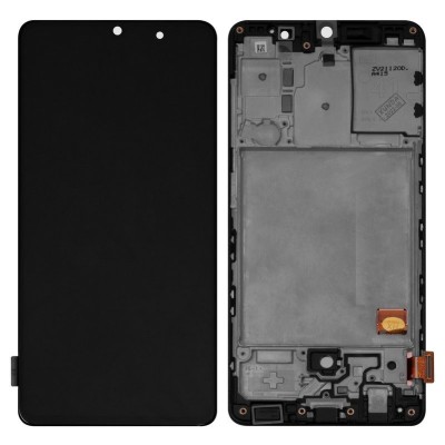 Display Samsung Galaxy A41 A415 TFT cu Rama Negru foto